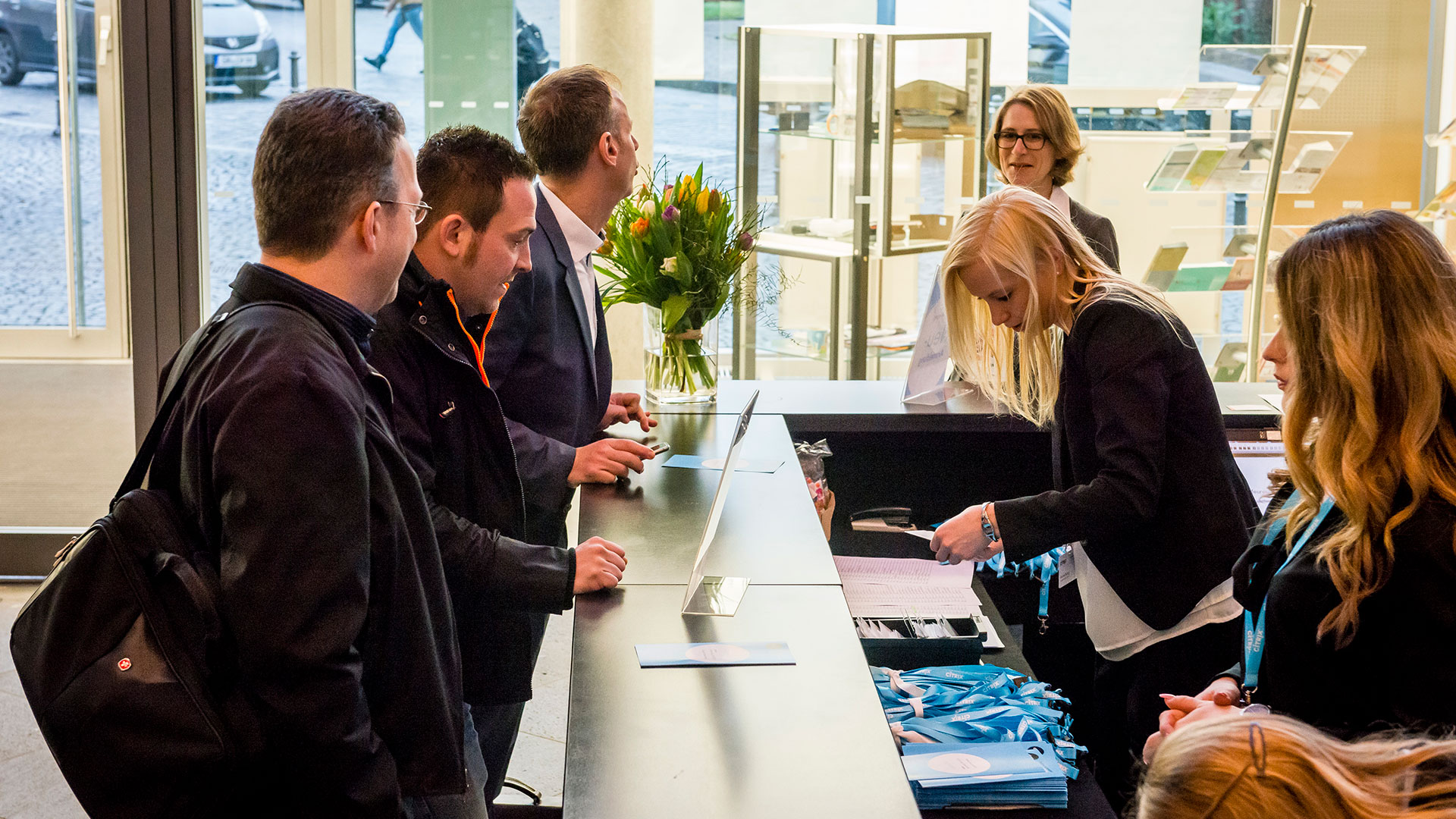 Registrierung der Gäste beim Partner Accelerator Event von Citrix
