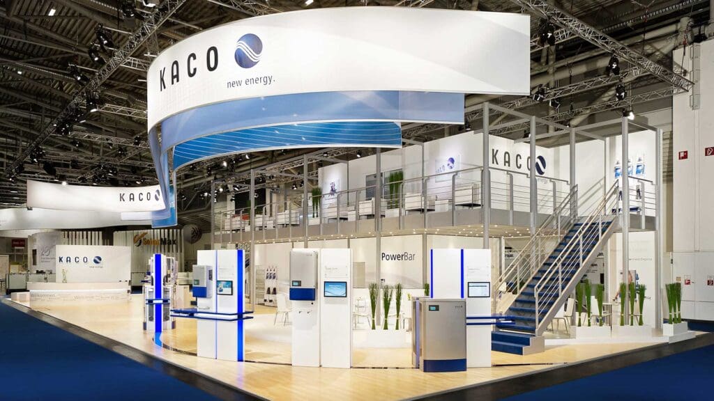 Messestand Kaco auf der Intersolar leer