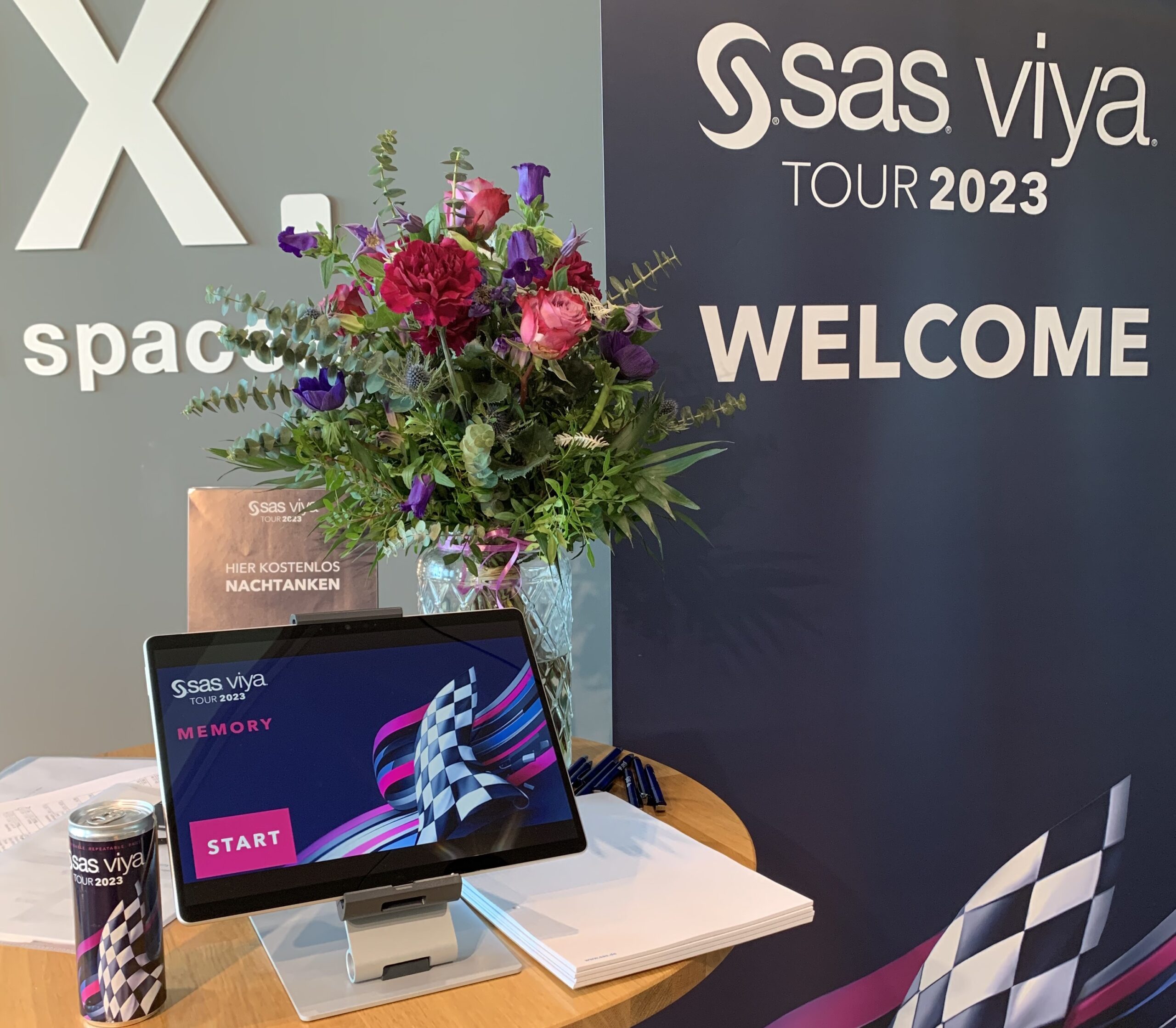 SAS Viya Tour2023 Memory Touchgame auf Tablet beim SAS Roadshow Event 2023