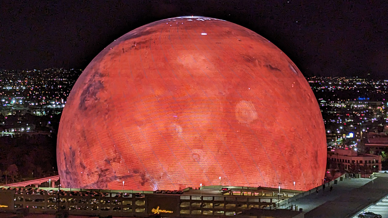 commacross-The Sphere as Mars view from my hotel room at Harrahs Las Vegas Nevada USA 53112535707
