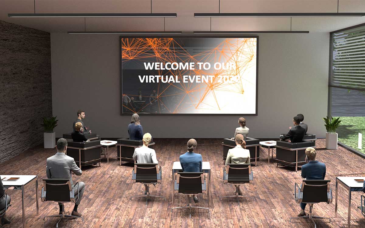 Virtuelle Event-Location für hybride und digitale Events von commacross