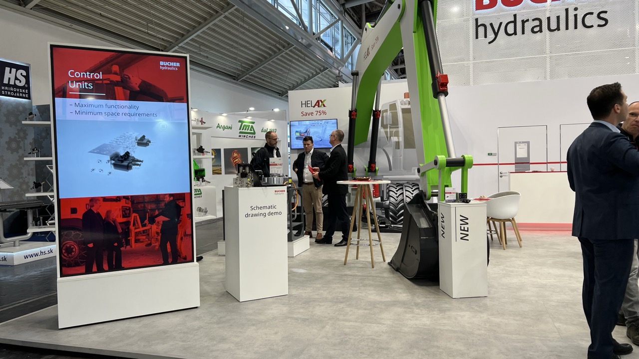 bucher hydraulics bauma 2025 messestele commacross-bucher hydraulics bauma 2025 messestele