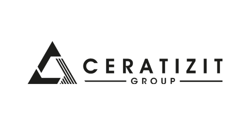 Schwarzes Logo von CERATIZIT, Hartmetall- und Schneidwerkzeuge