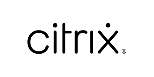 Schwarzes Logo von Citrix, digitale Arbeits- und IT-Sicherheitslösungen.