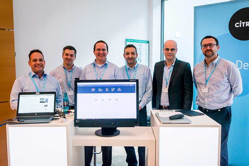 Citrix Team an einem Stand der Hausmesse auf der Partner Accelerator 2017