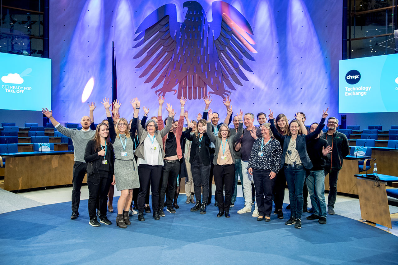 Citrix Team im deutschen Bundestag bei dem Technology exchange Event