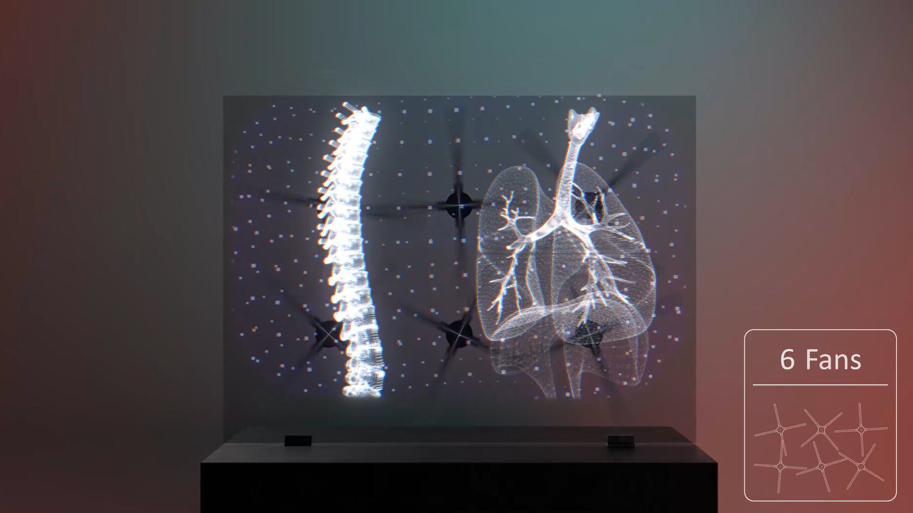 Endress Hauser Smartgrid auf einem Messestand, Mediale Bespielung