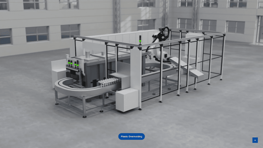 commacross-feintool interaktive anwendung plastic overmolding maschine