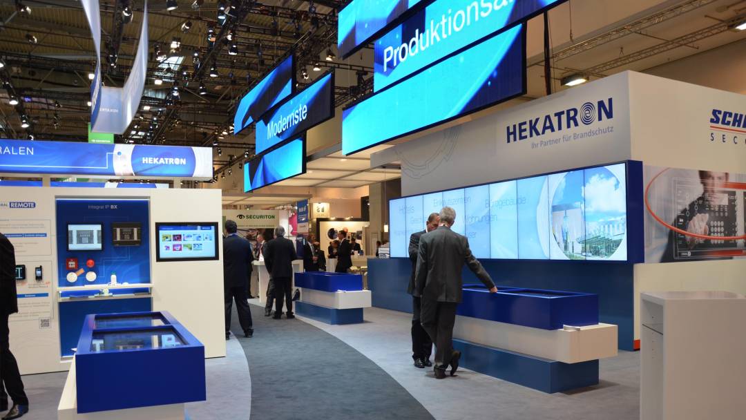 Messestand von Hekatron