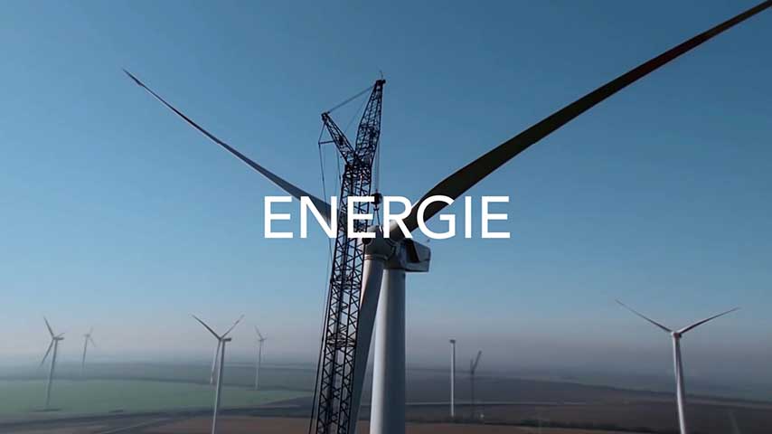 Screenshot aus dem Auschnitt Energie des Imagefilms von Liebherr