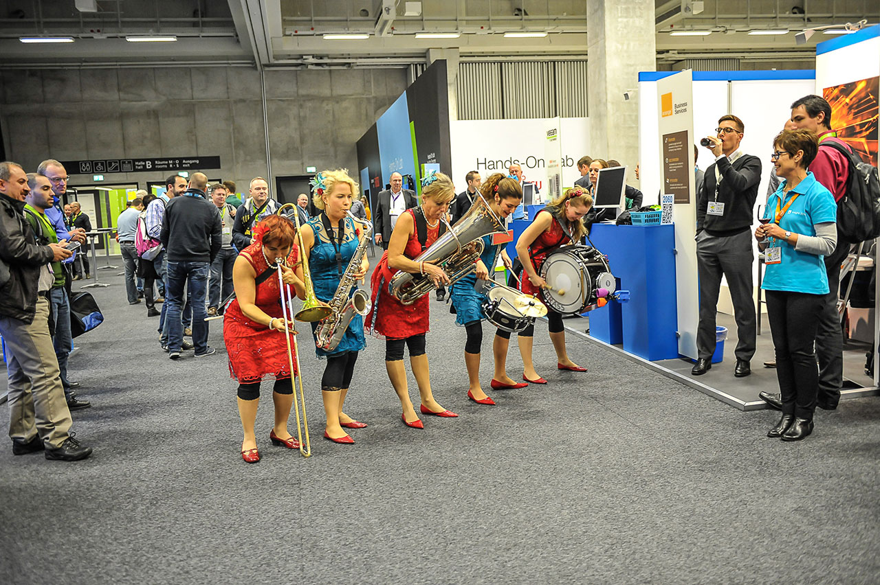 Netapp Hausmesse auf der Insight 2014, Berlin, Entertainment durch Live-Musik