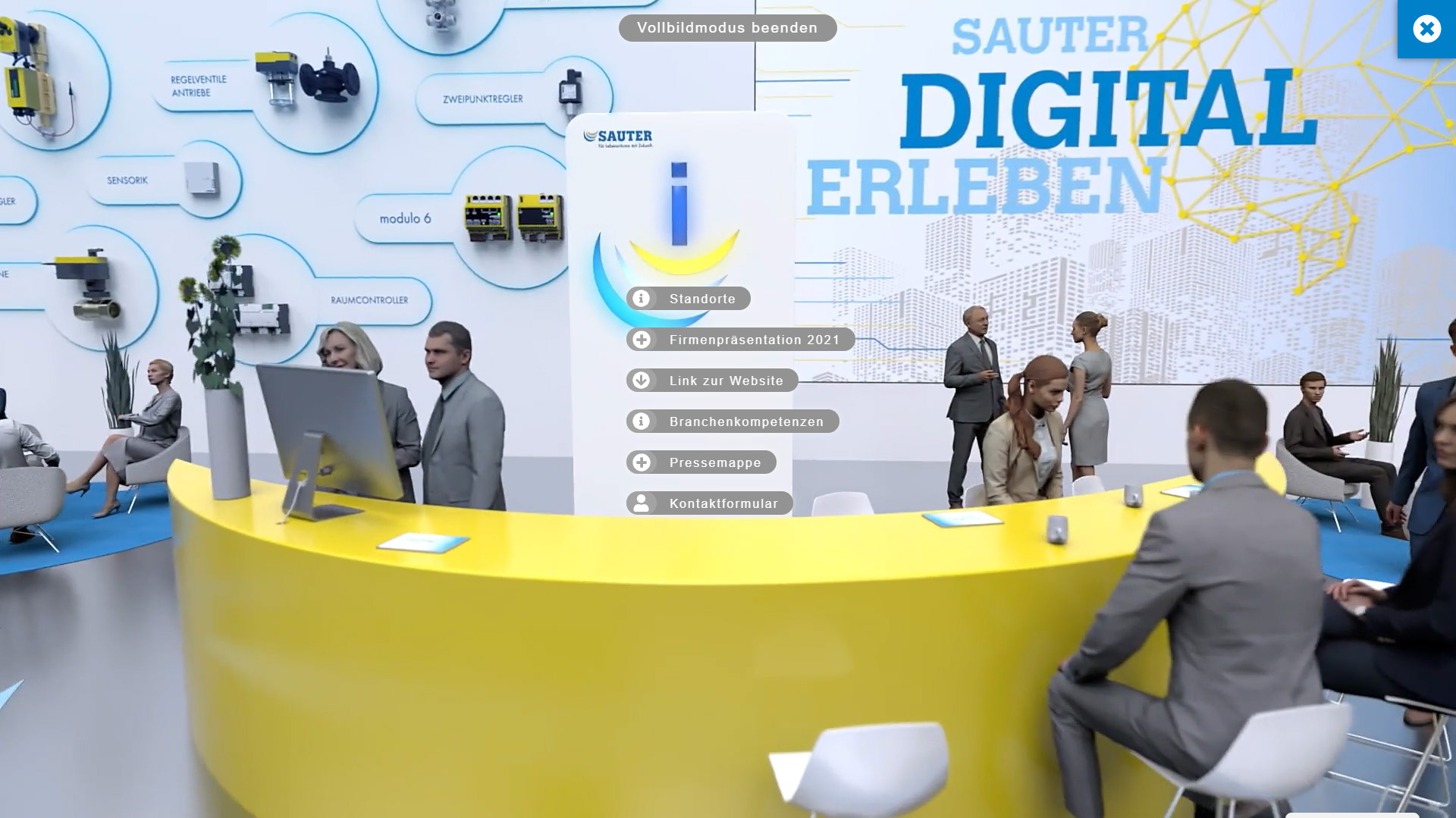 Bitzer Messestand mit attraktiven Medien